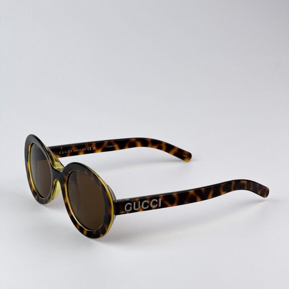 Gucci GG1722SA 002 BRAND NEW Sunglasses Spotted Havana Nicotine Brown Unisex